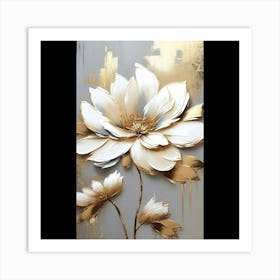 Lotus Flower Painting Art Print