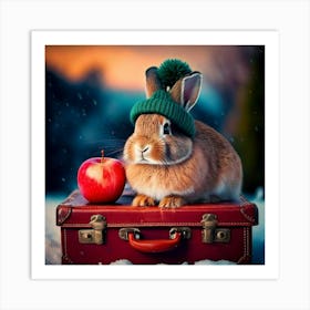 Rabbit In A Hat Art Print