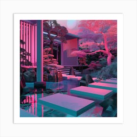 Asian Garden Art Print