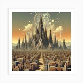 Sprawling Cityscape 6 1 Art Print