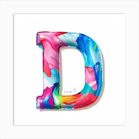 Letter D 2 Art Print