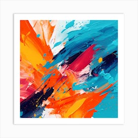 Serene Strokes: Expressive Tranquility Art Print