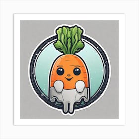 Carrot Sticker 5 Art Print