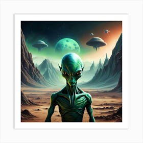 Martian Explorer Art Print