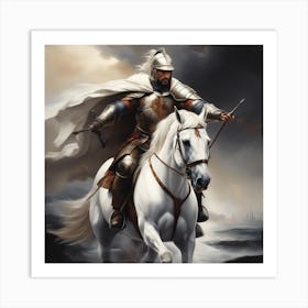 Knight On Horseback 4 Art Print