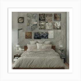 Modern Bedroom 3 Art Print