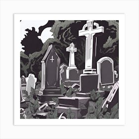 Graveyard 12 Art Print