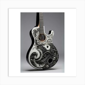 Yin and Yang in Guitar Harmony 2 Art Print