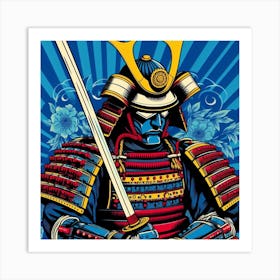 Samurai Culture, Pop Art 1 Art Print