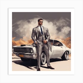 Man In Suit 1 Art Print