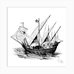 Old Ship Art Print