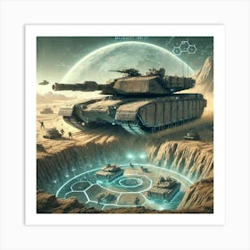 Terraform Tanks Terrain Manipulation Art Print