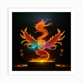 Fire Phoenix Art Print