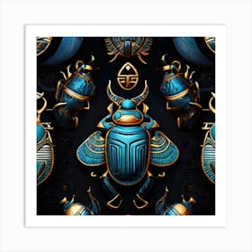 Egyptian Scarabs Art Print