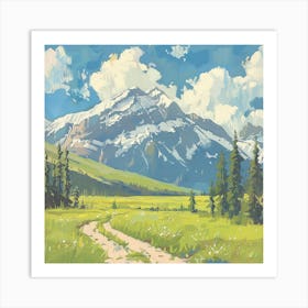 Road To The Mountains 1 Art Print