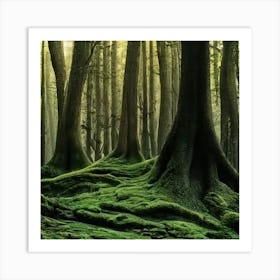 Mossy Forest Art Print