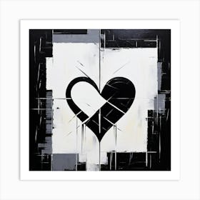 Abstract Piece Heart Break Art Print