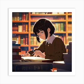 The Young Librarian 37 Art Print