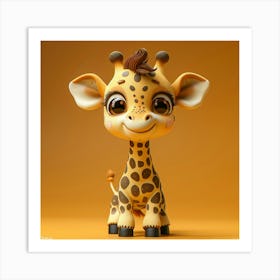 Giraffe 83 Art Print