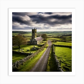 Church In The Countryside 2 Art Print