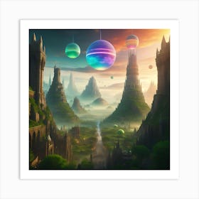 Luminescent Horizons Art Print