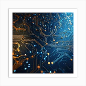 Circuit Board 33 Art Print