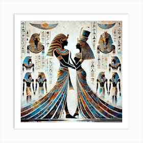 Egyptian Couple Art Print