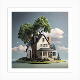 House On An Island Art Print