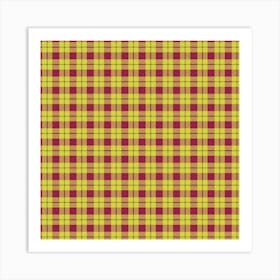 Plaid Fabric 156 Art Print