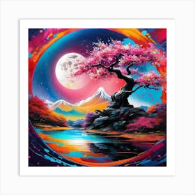 Cherry Blossom Tree 6 Art Print