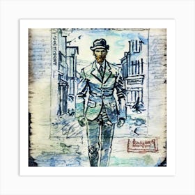 Man In Suit 2 Art Print