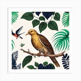 Bird On A Branch 1 Art Print