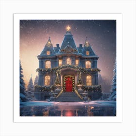 Christmas House 59 Art Print