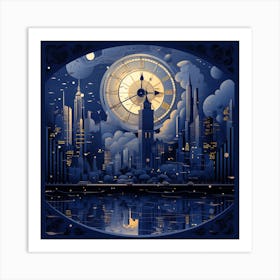 City At Night 2 Art Print