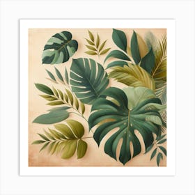 Tropical Leaves Art Print