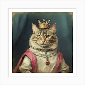 King Cat 14 Art Print