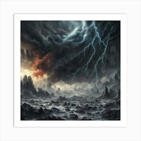 Lightning Storm Art Print