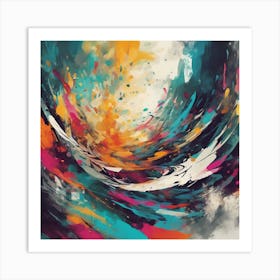 Emotional Waves: Color Symphony Art Print