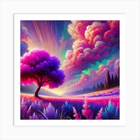 Tree In The Sky 61 Art Print