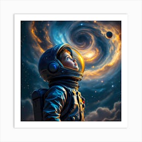 Child In Space Art Print