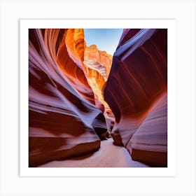 The walls of the canyon Art Print