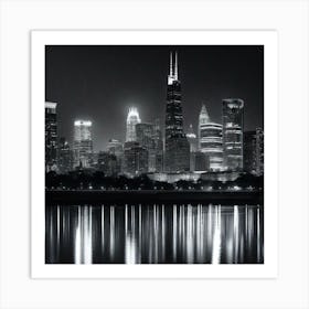 Chicago Skyline 4 Art Print