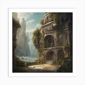 Ruins Of A City 3 Art Print