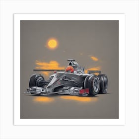 Mercedes Benz F1 Art Print