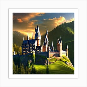 Hogwarts Castle 31 Art Print