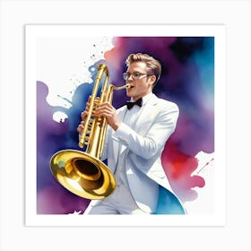 Jazz Musician Art Print