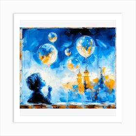 Bubbles In The Sky Art Print