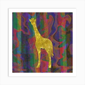 Exotic Giraffe Art Print