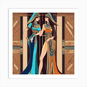 Two Egyptian Women Art Print