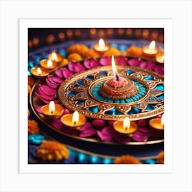 Diwali Rangoli Art Print